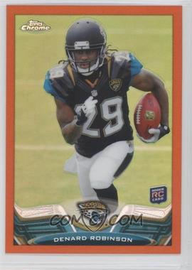 2013 Topps Chrome - [Base] - Retail Orange Refractor #114 - Denard Robinson