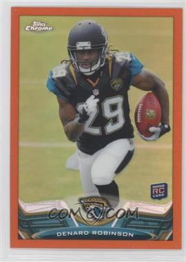 2013 Topps Chrome - [Base] - Retail Orange Refractor #114 - Denard Robinson