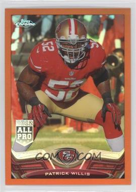 2013 Topps Chrome - [Base] - Retail Orange Refractor #12 - Patrick Willis