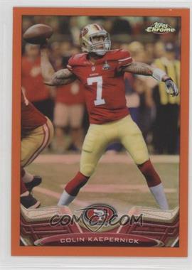 2013 Topps Chrome - [Base] - Retail Orange Refractor #220 - Colin Kaepernick