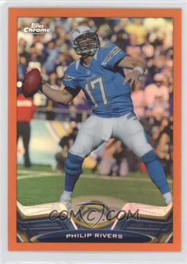 2013 Topps Chrome - [Base] - Retail Orange Refractor #84 - Philip Rivers