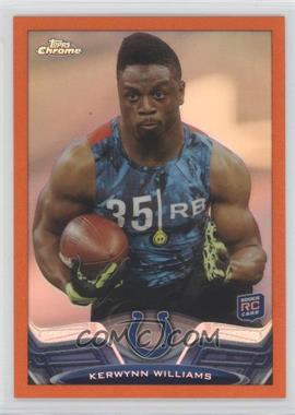 2013 Topps Chrome - [Base] - Retail Orange Refractor #99 - Kerwynn Williams