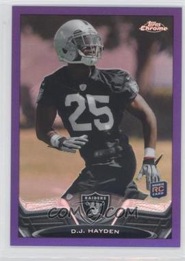 2013 Topps Chrome - [Base] - Retail Purple Refractor #16 - D.J. Hayden /499