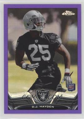 2013 Topps Chrome - [Base] - Retail Purple Refractor #16 - D.J. Hayden /499