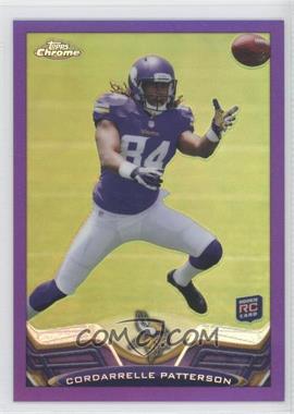 2013 Topps Chrome - [Base] - Retail Purple Refractor #19 - Cordarrelle Patterson /499