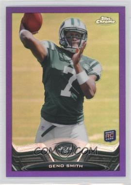 2013 Topps Chrome - [Base] - Retail Purple Refractor #21 - Geno Smith /499