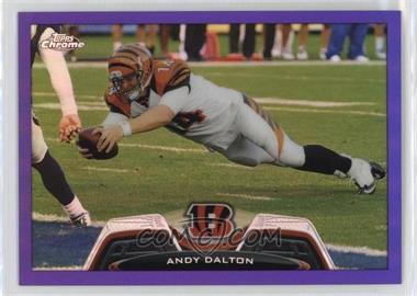 2013 Topps Chrome - [Base] - Retail Purple Refractor #33 - Andy Dalton /499