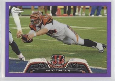 2013 Topps Chrome - [Base] - Retail Purple Refractor #33 - Andy Dalton /499