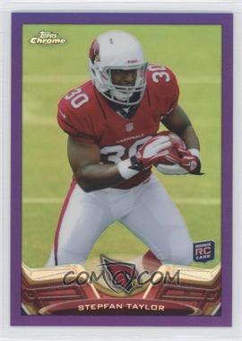 2013 Topps Chrome - [Base] - Retail Purple Refractor #54 - Stepfan Taylor /499