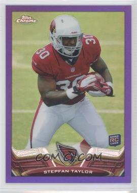 2013 Topps Chrome - [Base] - Retail Purple Refractor #54 - Stepfan Taylor /499