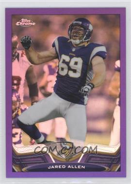 2013 Topps Chrome - [Base] - Retail Purple Refractor #58 - Jared Allen /499