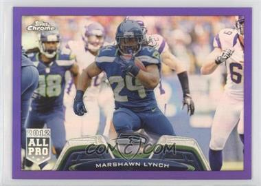 2013 Topps Chrome - [Base] - Retail Purple Refractor #6 - Marshawn Lynch /499 [EX to NM]