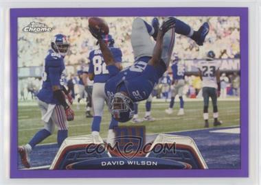 2013 Topps Chrome - [Base] - Retail Purple Refractor #89 - David Wilson /499