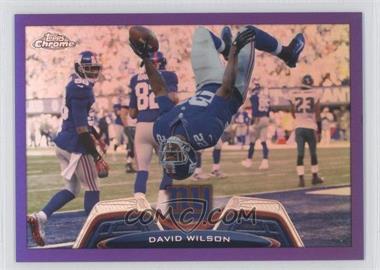 2013 Topps Chrome - [Base] - Retail Purple Refractor #89 - David Wilson /499