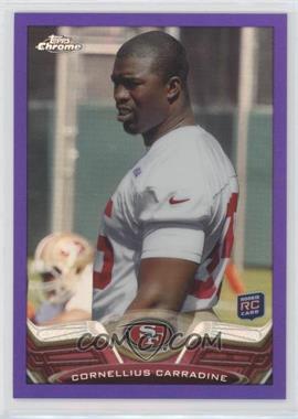 2013 Topps Chrome - [Base] - Retail Purple Refractor #92 - Cornellius Carradine /499