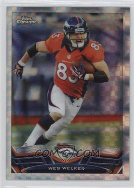 2013 Topps Chrome - [Base] - Retail X-Fractor #108 - Wes Welker