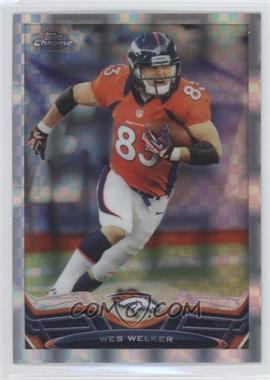 2013 Topps Chrome - [Base] - Retail X-Fractor #108 - Wes Welker