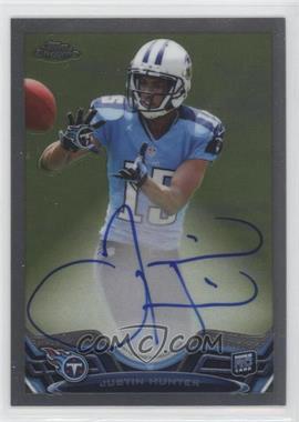 2013 Topps Chrome - [Base] - Rookie Autographs #18 - Justin Hunter /600