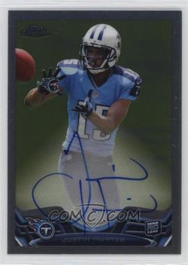 2013 Topps Chrome - [Base] - Rookie Autographs #18 - Justin Hunter /600