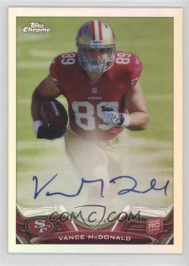 2013 Topps Chrome - [Base] - Rookie Refractor Autographs #188 - Vance McDonald /150