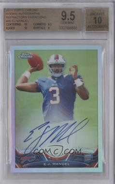 2013 Topps Chrome - [Base] - Rookie Refractor Variation Autographs #45 - EJ Manuel [BGS 9.5 GEM MINT]