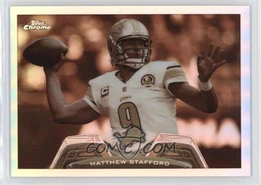 2013 Topps Chrome - [Base] - Sepia Refractor #140 - Matthew Stafford /99