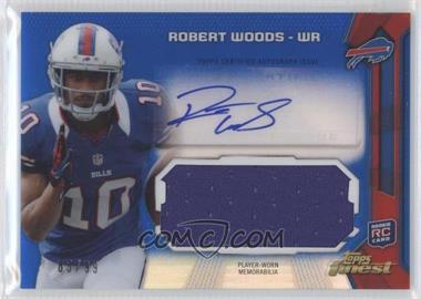 2013 Topps Finest - Autographed Jumbo Relic - Blue Refractor #AJR-RW - Robert Woods /99