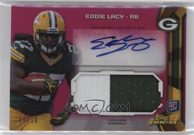 2013 Topps Finest - Autographed Jumbo Relic - Pink Refractor #AJR-EL - Eddie Lacy /10