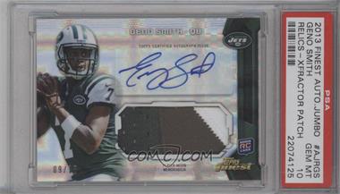 2013 Topps Finest - Autographed Jumbo Relic - X-Fractor Patch #AJR-GS - Geno Smith /15 [PSA 10 GEM MT]