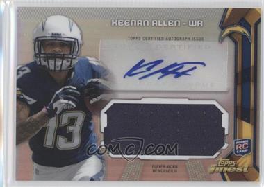 2013 Topps Finest - Autographed Jumbo Relic #AJR-KA - Keenan Allen