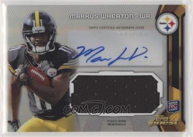 2013 Topps Finest - Autographed Jumbo Relic #AJR-MW - Markus Wheaton