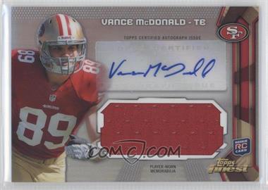 2013 Topps Finest - Autographed Jumbo Relic #AJR-VM - Vance McDonald