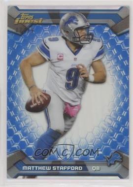 2013 Topps Finest - [Base] - Blue Refractor #3 - Matthew Stafford /99