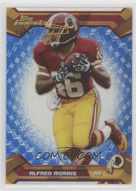 2013 Topps Finest - [Base] - Blue Refractor #52 - Alfred Morris /99