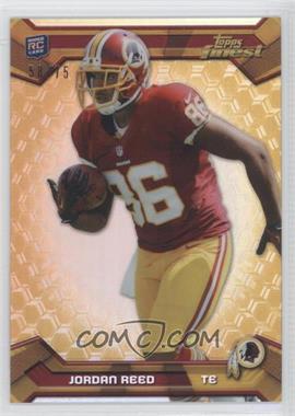 2013 Topps Finest - [Base] - Gold Refractor #123 - Jordan Reed /75