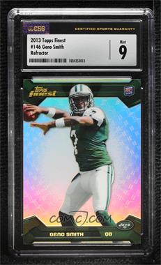 2013 Topps Finest - [Base] - Refractor #146 - Geno Smith [CSG 9 Mint]