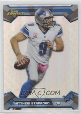 2013 Topps Finest - [Base] - Refractor #3 - Matthew Stafford