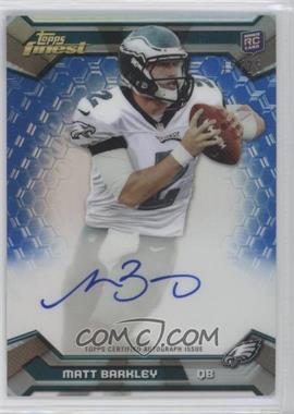 2013 Topps Finest - [Base] - Rookie Autograph Blue Refractor #110 - Matt Barkley /25