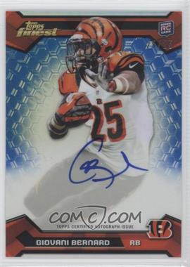 2013 Topps Finest - [Base] - Rookie Autograph Blue Refractor #114 - Giovani Bernard /25