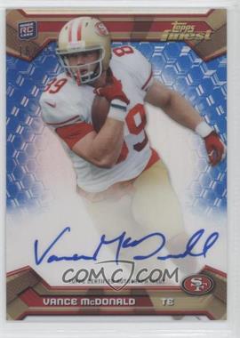 2013 Topps Finest - [Base] - Rookie Autograph Blue Refractor #153 - Vance McDonald /25