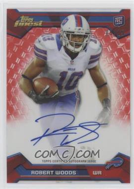 2013 Topps Finest - [Base] - Rookie Autograph Red Refractor #107 - Robert Woods /15