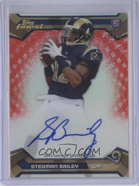 2013 Topps Finest - [Base] - Rookie Autograph Red Refractor #135 - Stedman Bailey /15