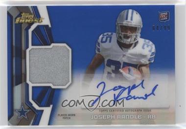 2013 Topps Finest - Rookie Autograph Patch - Blue Refractor #RAP-JR - Joseph Randle /99