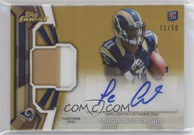 2013 Topps Finest - Rookie Autograph Patch - Gold Refractor #RAP-TA - Tavon Austin /50