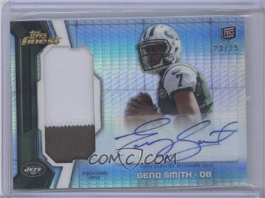 2013 Topps Finest - Rookie Autograph Patch - Prism Refractor #RAP-GS - Geno Smith /25