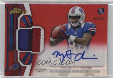 2013 Topps Finest - Rookie Autograph Patch - Red Refractor #RAP-MGO - Marquise Goodwin /75