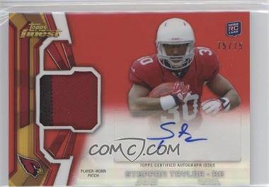 2013 Topps Finest - Rookie Autograph Patch - Red Refractor #RAP-ST - Stepfan Taylor /75