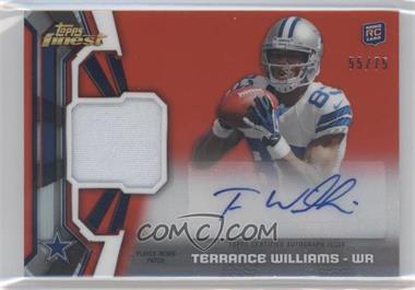 2013 Topps Finest - Rookie Autograph Patch - Red Refractor #RAP-TWI - Terrance Williams /75