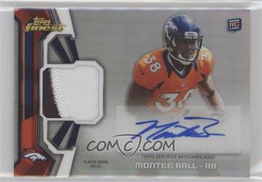 2013 Topps Finest - Rookie Autograph Patch #RAP-MBA - Montee Ball