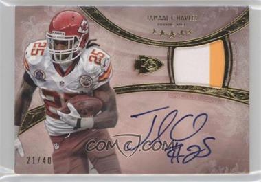2013 Topps Five Star - Signatures Patch - Gold #FSSP-JC - Jamaal Charles /40
